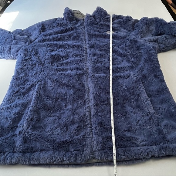The North Face Purple Gray Reversible Fleece Puffer Jacket Size - Picture 10 of 10